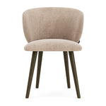 Danny Cream Textured Weave / Dark Walnut