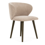 Danny Cream Textured Weave / Dark Walnut