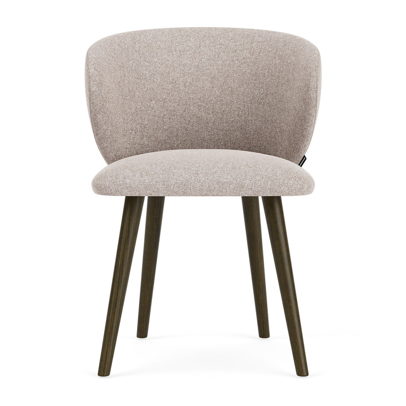 Fabio Stone Fabric / Dark Walnut