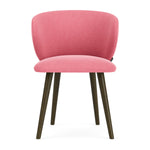 Firenze Bubblegum Fabric / Dark Walnut
