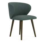 Form Blue Grey Fabric / Dark Walnut