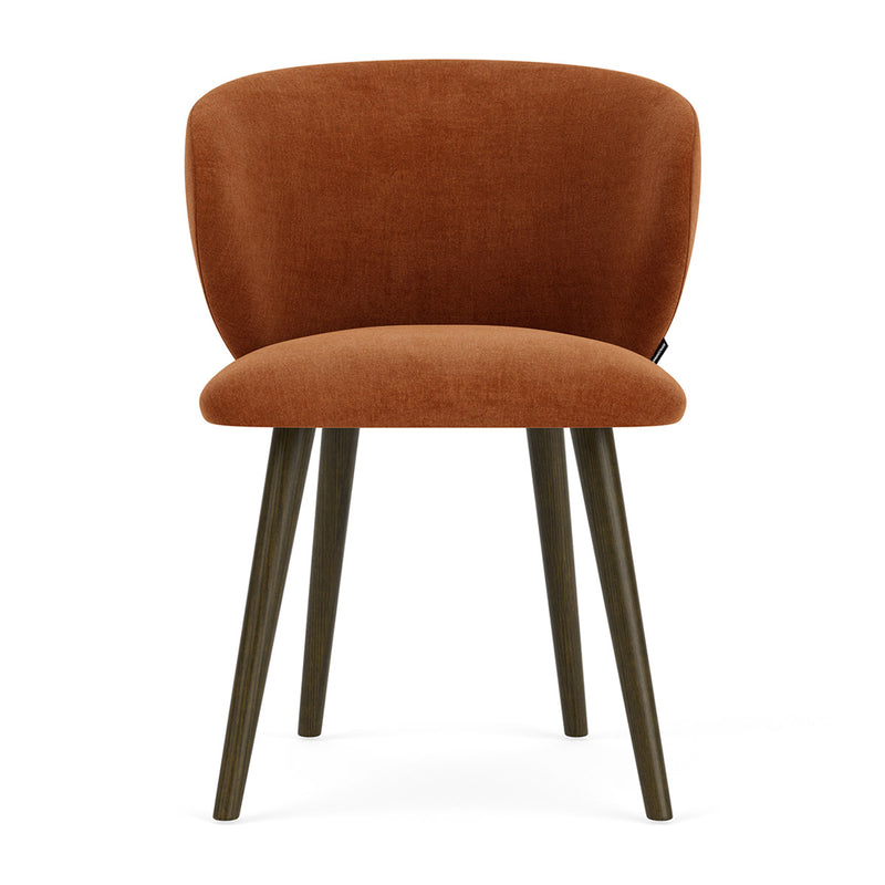 Moss Rust Fabric / Dark Walnut