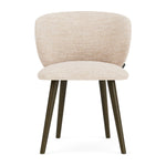 Vega Cream Textured Weave / Dark Walnut