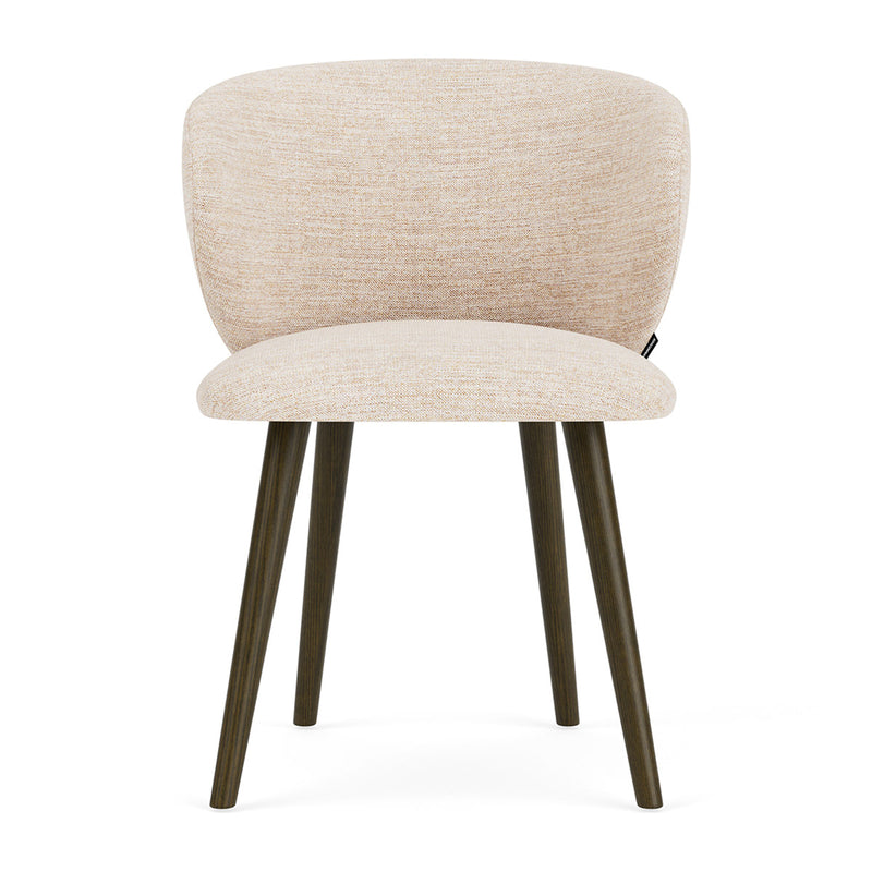 Vega Cream Textured Weave / Dark Walnut