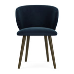 Lux Navy Velvet / Dark Walnut