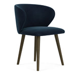 Lux Navy Velvet / Dark Walnut