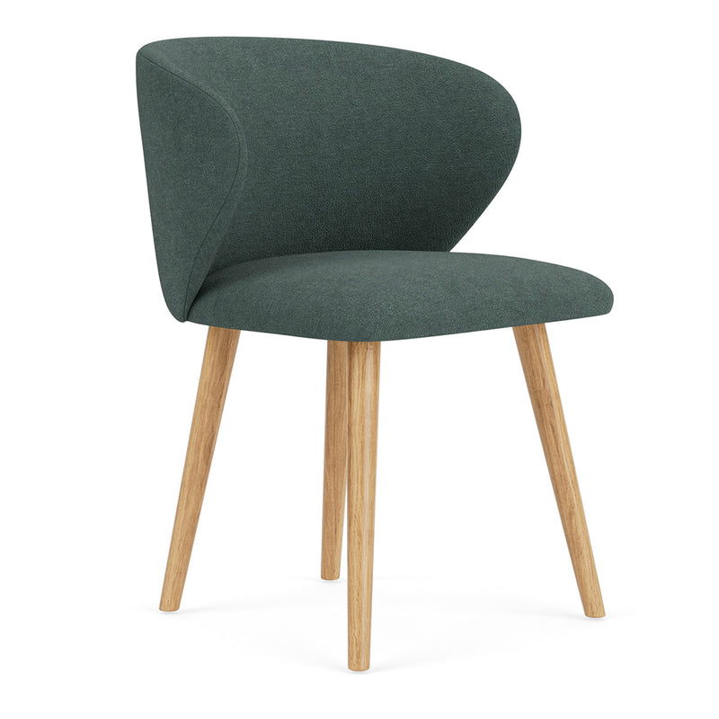 Form Blue Grey Fabric / Oak