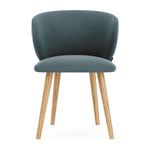 Forest Dust Blue Fabric / Oak