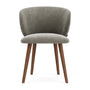 Ellie Dining Chair - Planet Grey Green Fabric / Walnut Natural