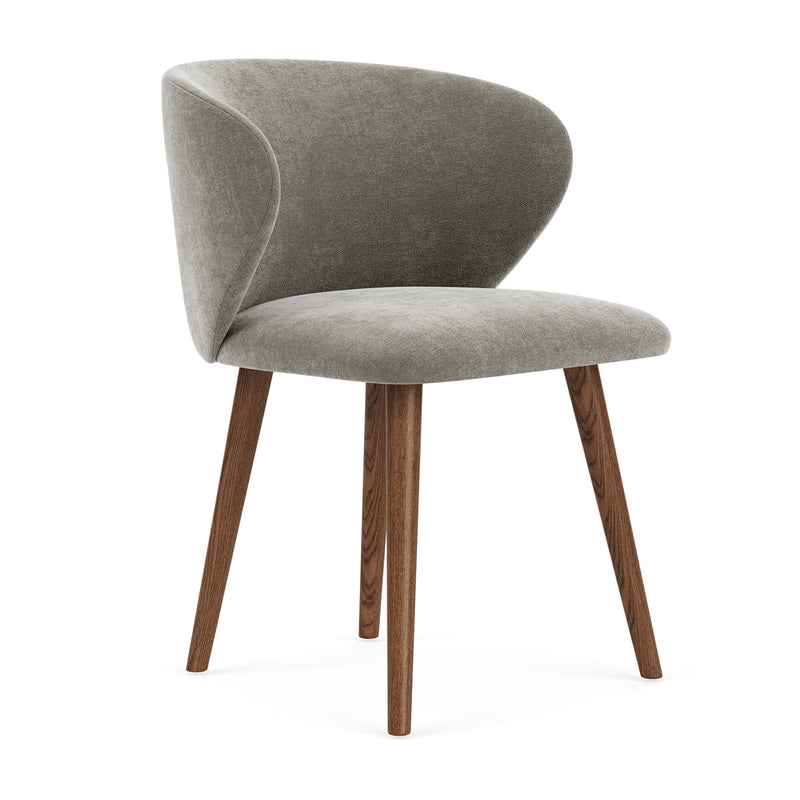 Planet Grey Green Fabric / Walnut Natural