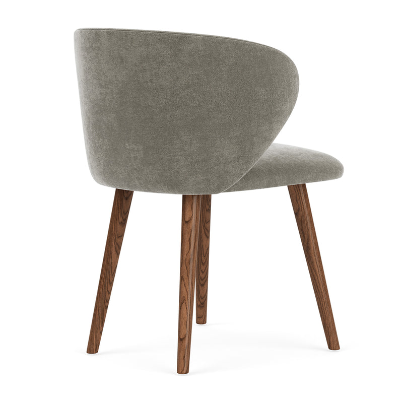 Planet Grey Green Fabric / Walnut Natural