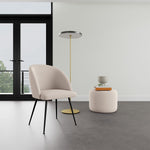 Maya Cream Boucle / Black Metal