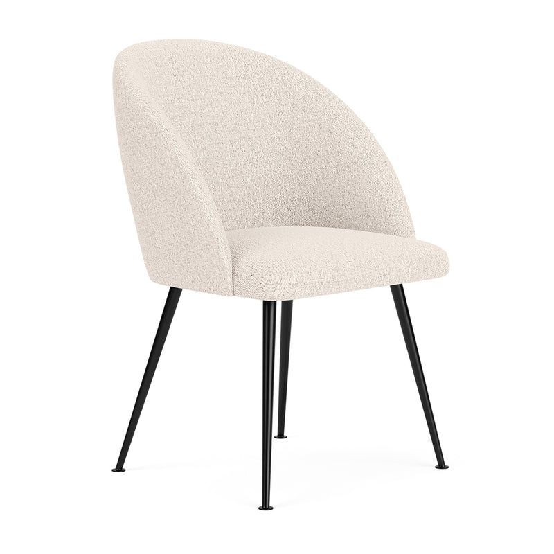 Maya Cream Boucle / Black Metal