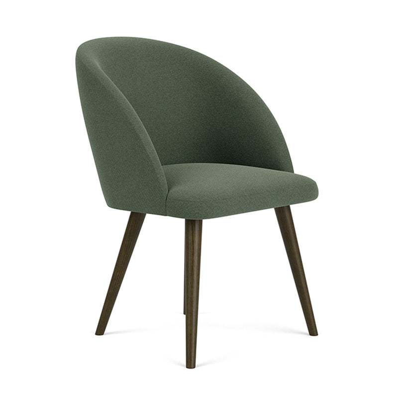 Cura Dark Green Weave / Dark Walnut