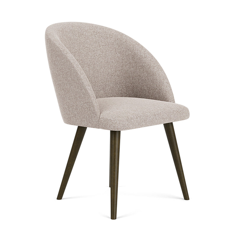 Fabio Stone Fabric / Dark Walnut