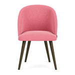 Firenze Bubblegum Fabric / Dark Walnut