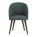 Form Blue Grey Fabric / Dark Walnut