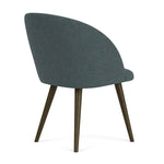Form Blue Grey Fabric / Dark Walnut