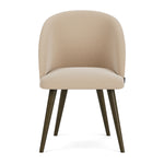 Form Cream Fabric / Dark Walnut