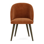Moss Rust Fabric / Dark Walnut