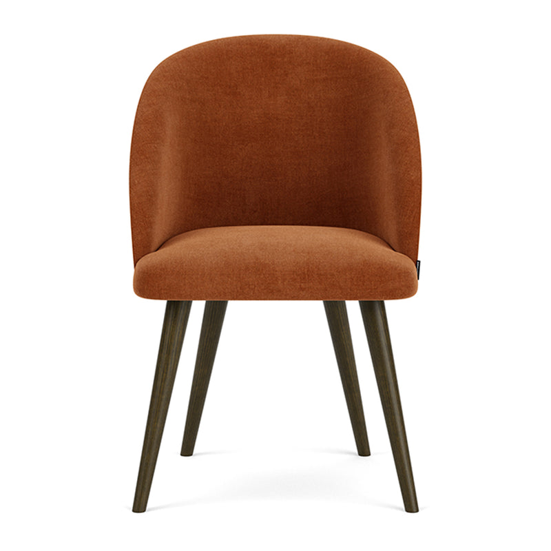 Moss Rust Fabric / Dark Walnut