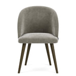 Planet Grey Green Fabric / Dark Walnut