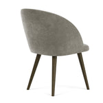 Planet Grey Green Fabric / Dark Walnut