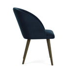 Lux Navy Velvet / Dark Walnut