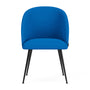Holly Dining Chair - Mark Cobalt Blue Weave / Black Metal