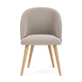 Holly Dining Chair - Agnes Brown Textured Weave / Oak