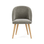 Holly Dining Chair - Planet Grey Green Fabric / Oak