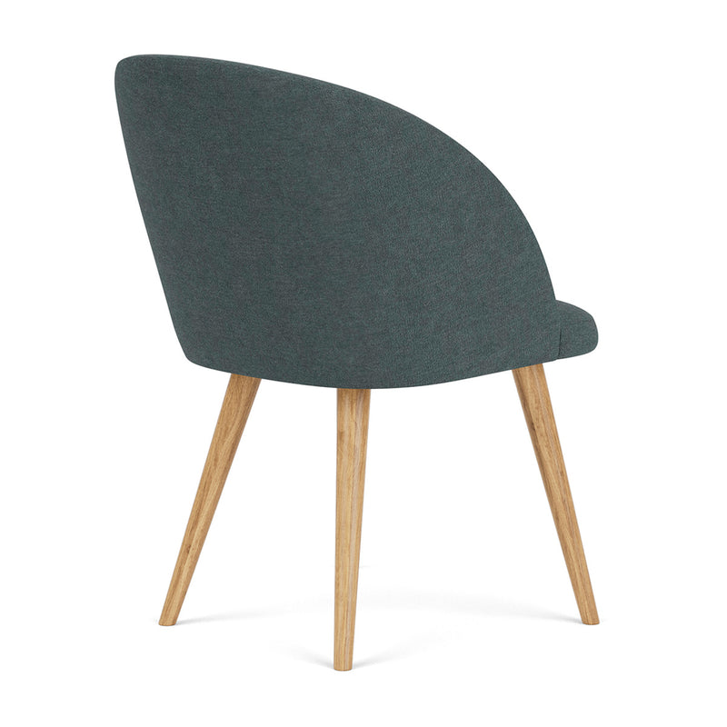 Form Blue Grey Fabric / Oak