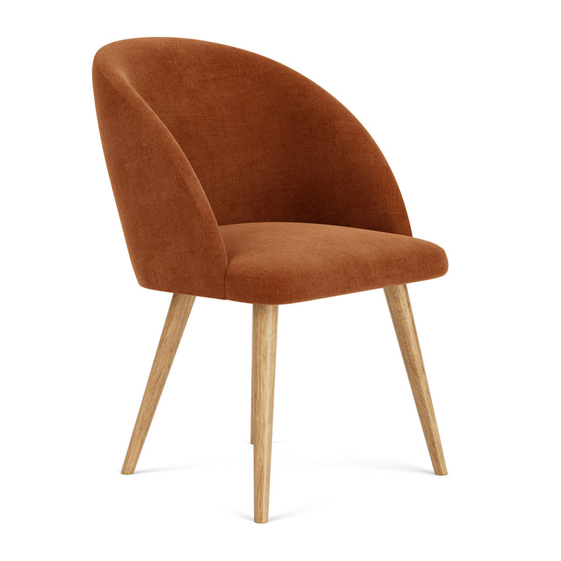 Moss Rust Fabric / Oak
