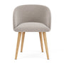 Rosa Dining Chair - Agnes Brown Textured Weave / Oak