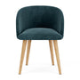 Rosa Dining Chair - Danny Dust Blue Textured Weave / Oak