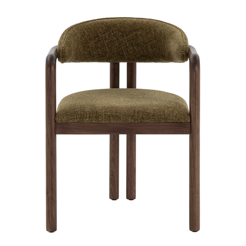 Olive Textured Weave / Walnut