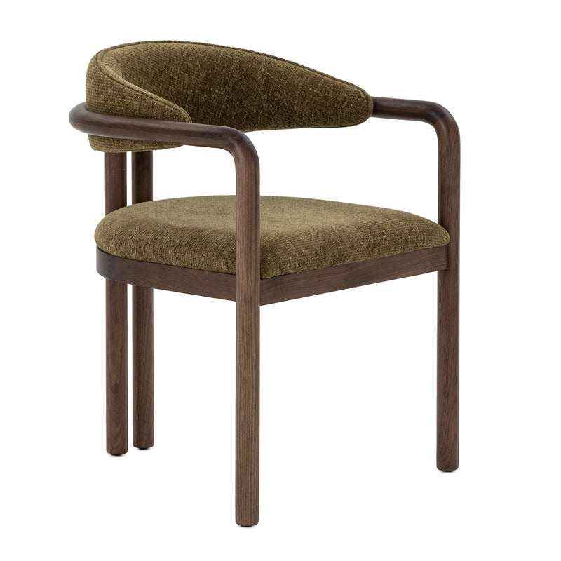 Olive Textured Weave / Walnut