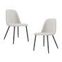 Jude Fabric Dining Chair (Set of 2) - Cream Weave