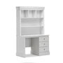 3 Drawer 5 Shelf Hutch Study Desk - White