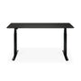 Bok Rectangle Adjustable Desk with Cable management EU (Oak Black, Black, 160cm) - Bok Rectangle Adjustable Desk with Cable management EU (Oak Black, Black, 160cm)