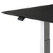Bok Rectangle Adjustable Desk with Cable management UK (Oak Black, White, 160cm)