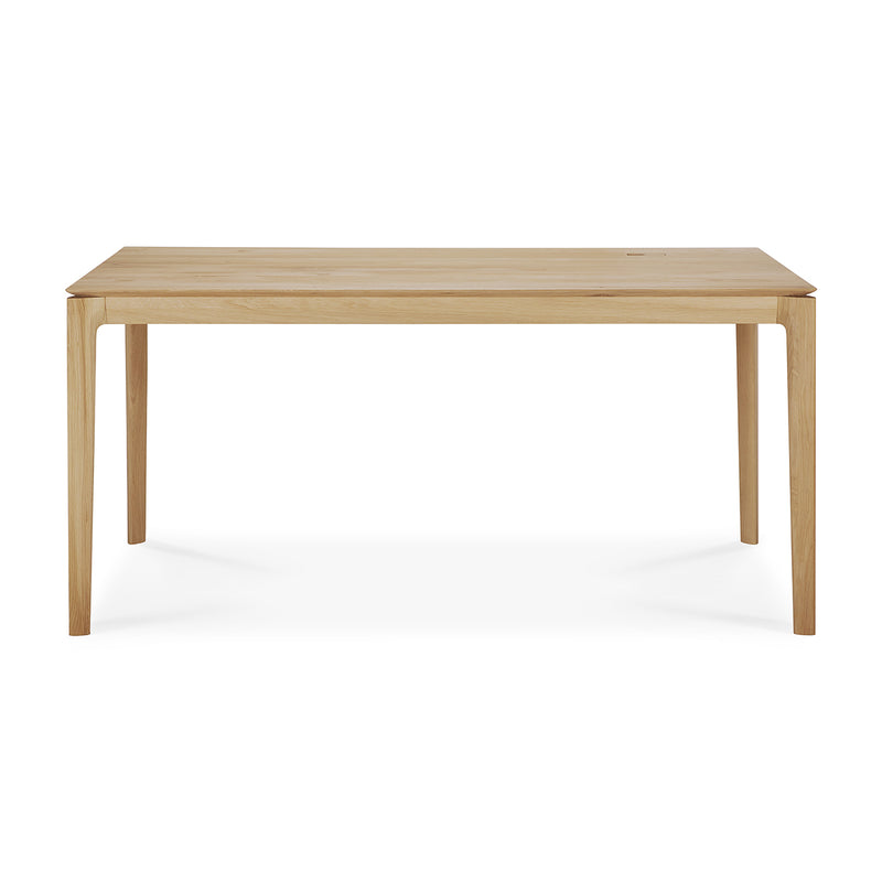 Bok Rectangle Desk with Cable management (Oak, 160cm)