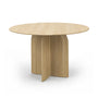 Clover Round Oak Dining Table - Oak