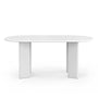 Mara Oval Dining Table - Matte White