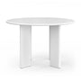 Mara Round Dining Table - Matte White