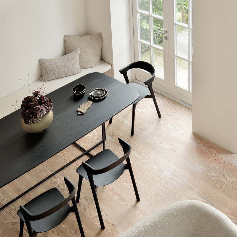 Arc Dining Table (Oak Black)