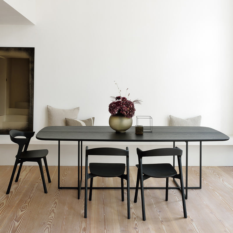 Arc Dining Table (Oak Black)