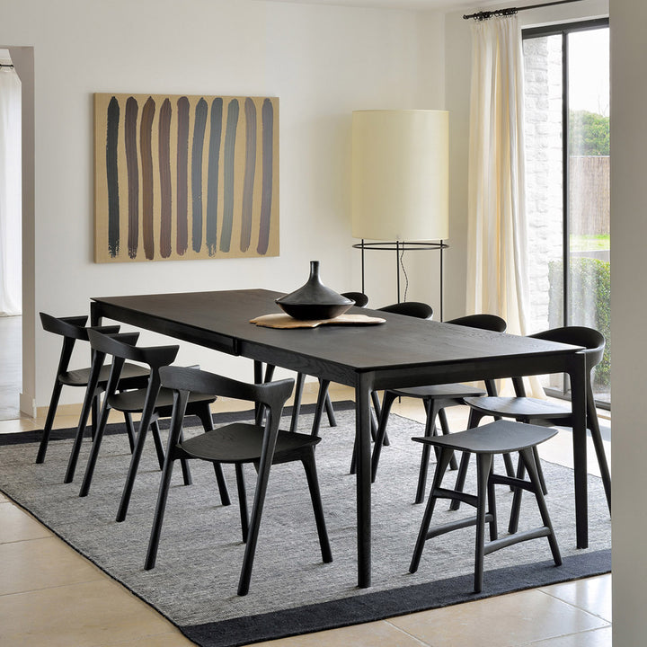 Bok Extendable Dining Table (Oak Black, 140-220cm)