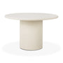Elements Round Dining Table - Off White / 125 x 125cm