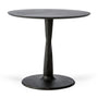 Torsion Round Dining Table - Oak Black / 90cm